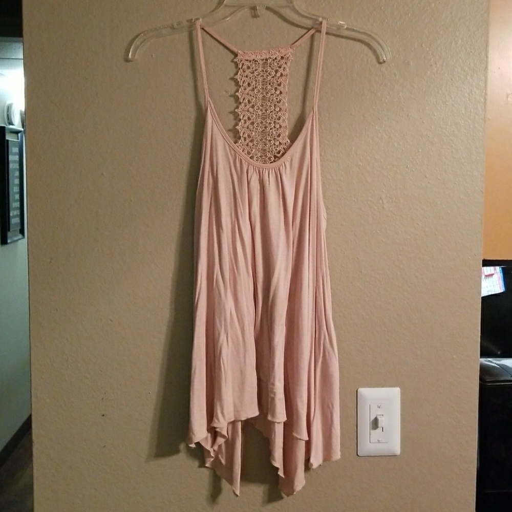 Lascana for VENUS back detail blush pink tank